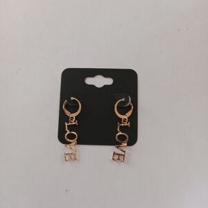 Gold Love Earrings